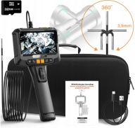 Endoskop Inskam 3,9 mm wodoodporny IP67 z obrotową głowicą i ekranem 5 cali