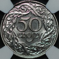 50 groszy 1923 - MS 64 - NGC - MENNICZE