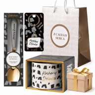 Prezent dla Dziadka kosz upominkowy zestaw kubek prezent na dzień dziadka