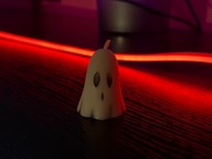 Ręcznie robiona świeca z wosku sojowego (świeczka) - Halloween (Duszek)