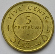 Somalia 5 centesimi 1967 - stan menniczy