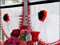 zazdrostki WACHLARZE RED roletki firanki woal