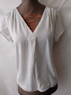 Bluzka biała w kropki- S/M