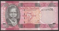 Sudan Południowy 5 funtów 2011 - AE - stan bankowy UNC -