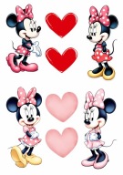 Wydruk cukrowy opłatek Myszka Minnie Micky Miki