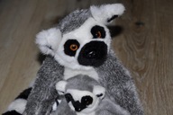 pluszak maskotka fajny lemur z maluchem Plisinek 25 cm
