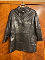 Kurtka damska 44 skóra naturalna czarna Vintage Polger Polska z połyskiem