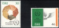 Irlandia 1986 Znaczki 603-4 ** pokój gołąb flaga