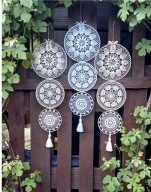 Zawieszka okienna na szydełku 22/18/15 cm