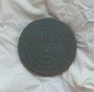 INDIE - BARODA - 2 PAISA 1892 - rzadka