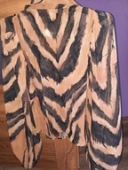 Bluzka damska s lady drama koszula zebra beż