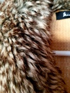 Sweter, płaszcz gruby, futerko r.40, LATO