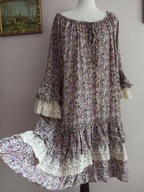 Rose Bud SUKIENKA boho falbanki haft tiul 38