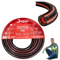 WĄŻ OGRODOWY GUMOWY ZBROJONY CZTERY WARSTWY 30 M 3/4" DO PODLEWANIA ROŚLIN