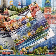 Puzzle Good Loot 1000 - Tytus Brzozowski Warszawskie Mosty - kompletne