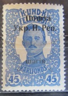 Austria stary znaczek z nadrukiem Ukraina (1/25