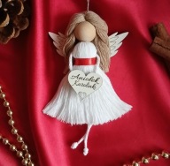 Aniołek handmade makrama