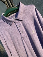 2 Koszula Izod typu polo duża 3XL subtelny fiolet delikatny melanż