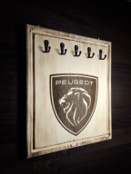 Wieszak uchwyt na klucze z grawerowanym logiem Peugeot