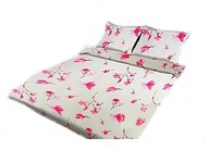 pościel z bawełny 200x220 + 2x70x80 guzik B 101 magnolia