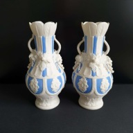 Komplet 2 wazonów porcalana parian biskwit – styl klasyczny, para