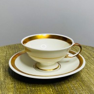 Furstenberg, mokka ecru złoto lata 50te