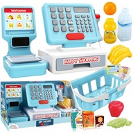 Kasa Fiskalna Sklepowa dla Dzieci Interaktywna Zabawka Edukacyjna Skaner Wa