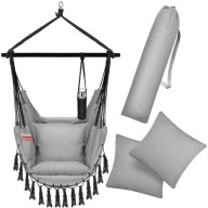 KRZESŁO WISZĄCE FOTEL HAMAK DO 150KG OGRODOWE KESSER s78