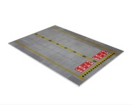 Podstawka "Lotnisko Cywilne 03" skala 1:144 roz.A3 druk PCV 3mm