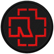Termo Naszywka Muzyczna Rammstein Logo Rock Haftowana Naprasowanka