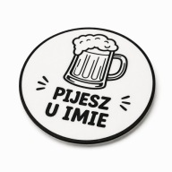 Podstawka z imieniem pod piwo, kubek - personalizowana