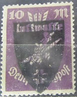 Niemcy stary znaczek z nadrukiem Luftwaffe (9/44