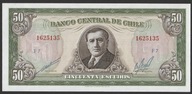 Chile 50 escudos 1960 - F7 - stan bankowy UNC