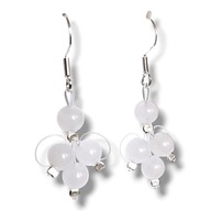 J21 Kolczyki kamienie JADEIT