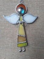 „Aniołek przywieszka ” nr Ł ) witraż Tiffany, IDEALNY PREZENT .