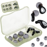 Zatyczki do uszu stopery silikonowe wyciszające redukcja szumów zestaw