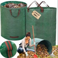 KOSZ OGRODOWY WOREK NA LIŚCIE TRAWĘ ODPADY 500L SKŁADANY Z UCHWYTAMI 1SZT