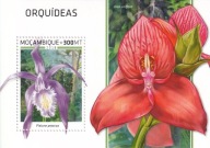 Mozambik 2018 ** cena 11,50 zł kat.6€ - storczyki, blok