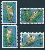 Tanzania 1989 WWF **, Galago. ssaki + karty WWF