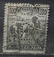 Węgry - Perfin - dziurkowany 22/10