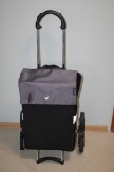 Torba na zakupy na kółkach Andersen czarno-szara