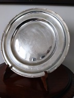 Stara , ciężka patera brzeg krzyżykowy