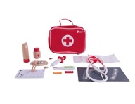 Drewniany Zestaw Lekarski Doktor Walizka Akcesoria Zabawka CLASSIC WORLD