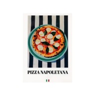 Plakat „Pizza Napoletana” – Stylowy Plakat Kuchenny