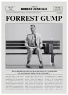 Plakat „Movie Times” – Minimalistyczny Plakat Filmowy w Stylu Gazety