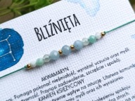 Bliźnięta. Bransoletka na szczęście, kamienie.
