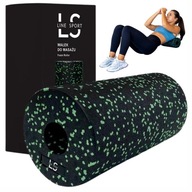 ROLLER DO MASAŻU PLECÓW WAŁEK 30CM LINE SPORT ROLOWANIE CIAŁA GŁADKI PIANKA