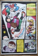 1985 PLAKAT AFISZ TEATRALNY TYTUS ROMEK I ATOMEK HJ Chmielewski