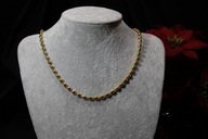 ŁAŃCUSZEK ZE STALI CHIRURGICZNEJ 316L POZŁACANY