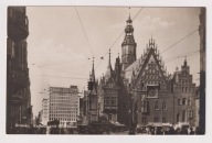 Wrocław Rynek SKLEPY Auta lata 20 FOTO wymiary ok; 89 x 138 mm 604p